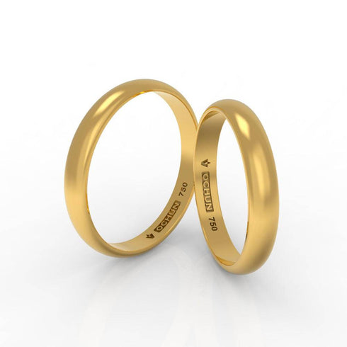 Uzziel Tríto - Anillos De Matrimonio Oro 18K - Ochun Joyeros - Ochun Joyeros